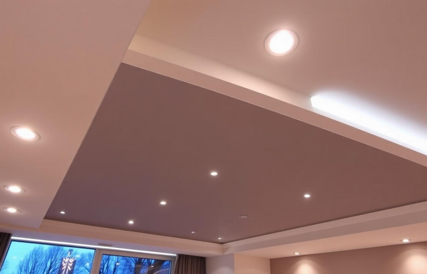 Recessed ceiling detail